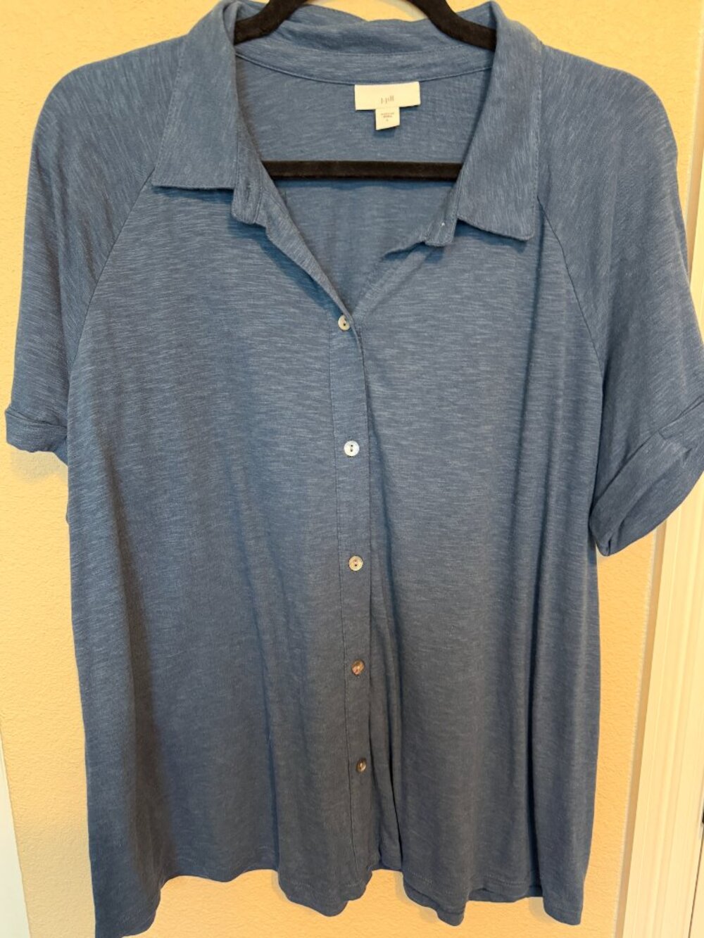 J Jill Knit Camp Shirt